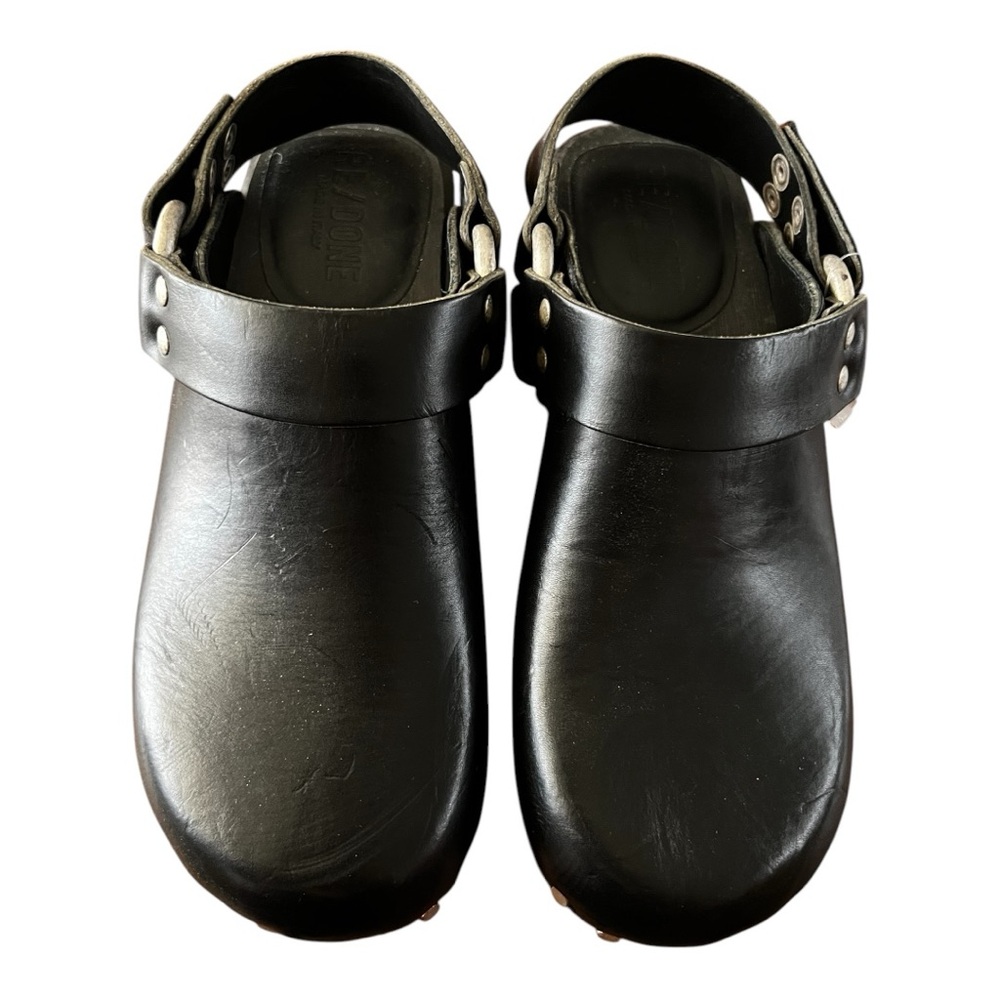 Re/done 70s Studded Leather Slingback Clogs - Picture 3 of 6